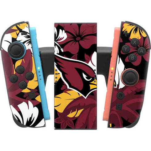 NFL Arizona Cardinals Tropical Print Nintendo Switch 2 (2025) Joy-Con Controller Skin