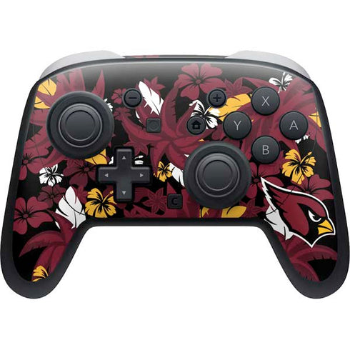 NFL Arizona Cardinals Tropical Print Nintendo Switch 2 (2025) Pro Controller Skin