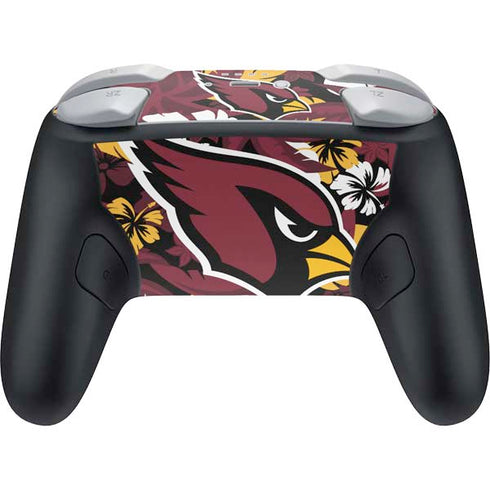 NFL Arizona Cardinals Tropical Print Nintendo Switch 2 (2025) Pro Controller Skin