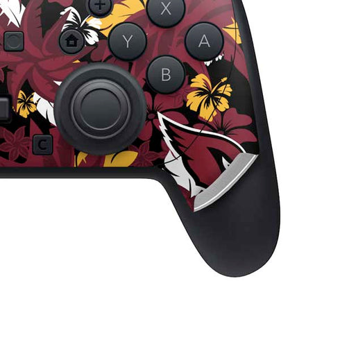 NFL Arizona Cardinals Tropical Print Nintendo Switch 2 (2025) Pro Controller Skin
