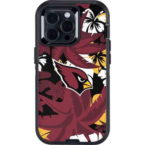 NFL Arizona Cardinals Tropical Print Otterbox Defender iPhone Skin