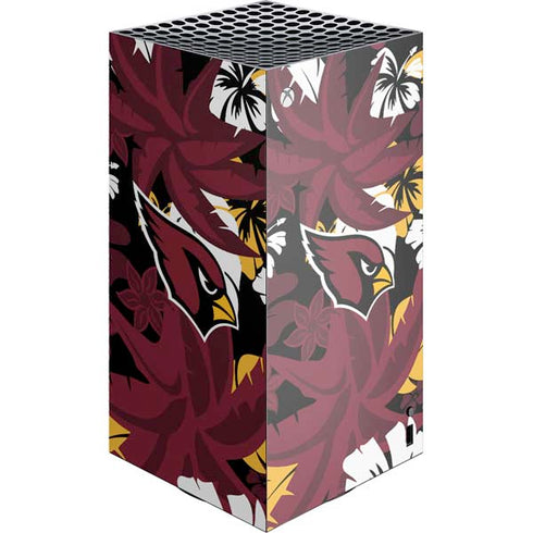 NFL Arizona Cardinals Tropical Print XBox Series X Digital Edition Console Skin