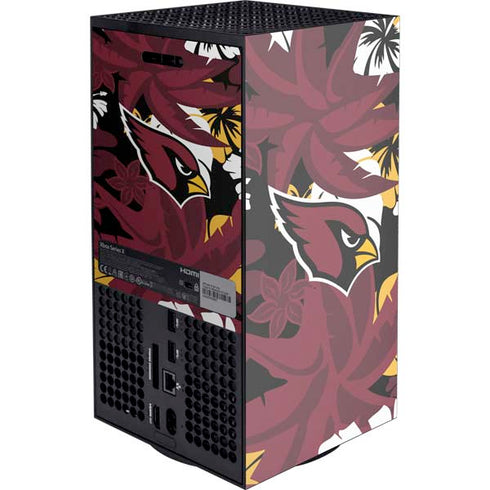 NFL Arizona Cardinals Tropical Print XBox Series X Digital Edition Console Skin