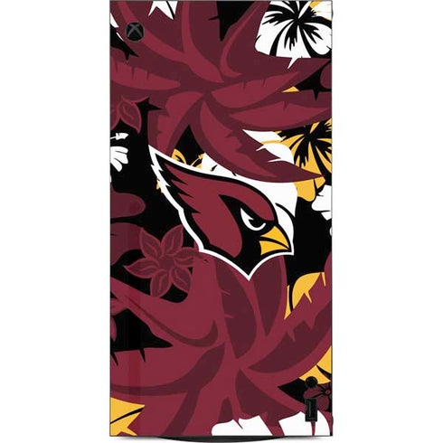 NFL Arizona Cardinals Tropical Print XBox Series X Digital Edition Console Skin