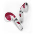 NFL Arizona Cardinals White Striped Apple AirPods Skin