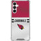 NFL Arizona Cardinals White Striped Galaxy A16 5G Clear Case