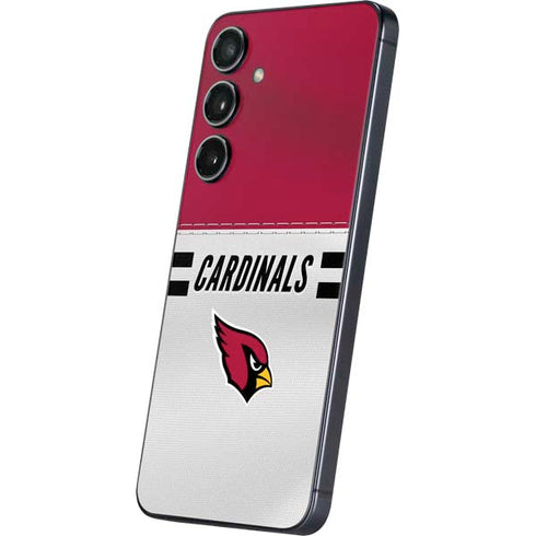 NFL Arizona Cardinals White Striped Galaxy A16 5G Skin