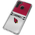 NFL Arizona Cardinals White Striped Galaxy A21 Clear Case