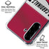 NFL Arizona Cardinals White Striped Galaxy A36 5G Clear Case