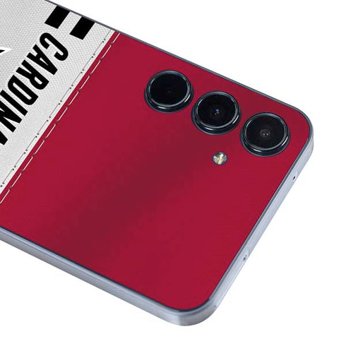 NFL Arizona Cardinals White Striped Galaxy A55 5G Skin