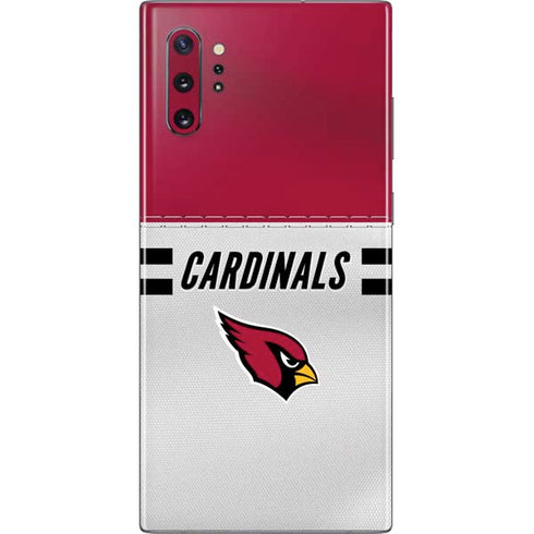 NFL Arizona Cardinals White Striped Galaxy Note 10 Plus Skin