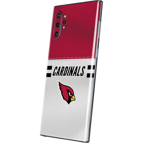 NFL Arizona Cardinals White Striped Galaxy Note 10 Plus Skin
