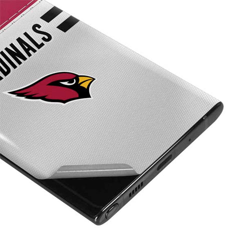 NFL Arizona Cardinals White Striped Galaxy Note 10 Plus Skin