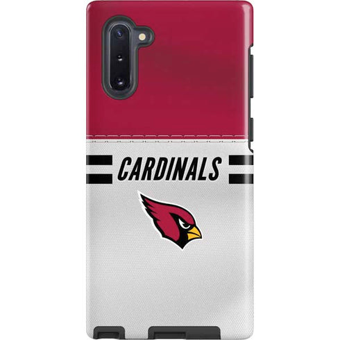 NFL Arizona Cardinals White Striped Galaxy Note 10 Pro Case