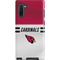 NFL Arizona Cardinals White Striped Galaxy Note 10 Pro Case
