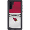 NFL Arizona Cardinals White Striped Galaxy Note 10 Waterproof Case
