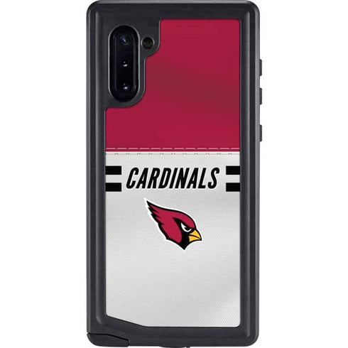NFL Arizona Cardinals White Striped Galaxy Cases