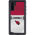 NFL Arizona Cardinals White Striped Galaxy Note 10 Waterproof Case