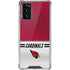 NFL Arizona Cardinals White Striped Galaxy Note20 5G Clear Case