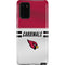 NFL Arizona Cardinals White Striped Galaxy Note20 5G Pro Case