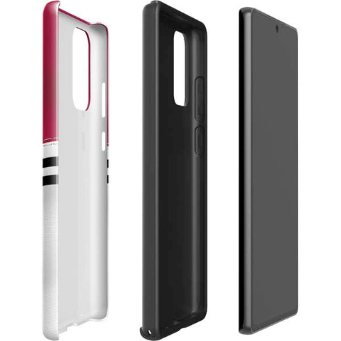 NFL Arizona Cardinals White Striped Galaxy Note20 5G Pro Case