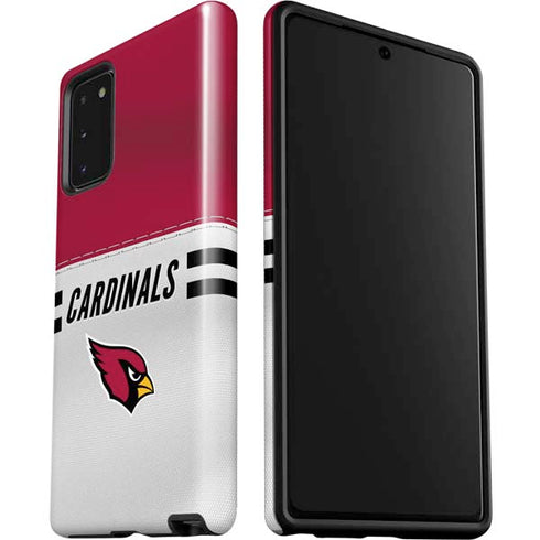 NFL Arizona Cardinals White Striped Galaxy Note20 5G Pro Case