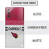 NFL Arizona Cardinals White Striped Galaxy Note20 5G Skin