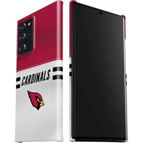 NFL Arizona Cardinals White Striped Galaxy Note20 Ultra 5G Lite Case