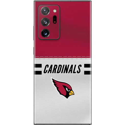 NFL Arizona Cardinals White Striped Galaxy Note20 Ultra 5G Skin