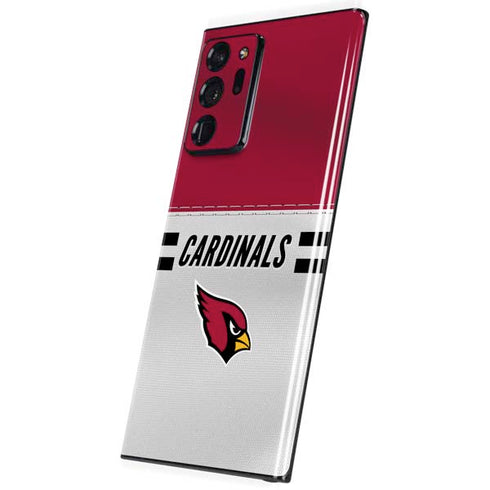 NFL Arizona Cardinals White Striped Galaxy Note20 Ultra 5G Skin