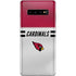 NFL Arizona Cardinals White Striped Galaxy S10 Plus Skin