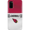 NFL Arizona Cardinals White Striped Galaxy S20 Lite Case