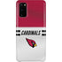NFL Arizona Cardinals White Striped Galaxy S20 Lite Case