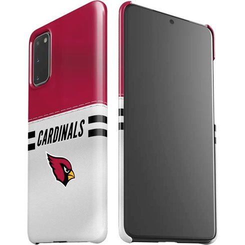 NFL Arizona Cardinals White Striped Galaxy S20 Lite Case