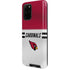 NFL Arizona Cardinals White Striped Galaxy S20 Plus Pro Case