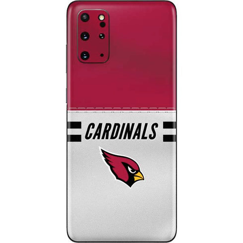 NFL Arizona Cardinals White Striped Galaxy S20 Plus Skin