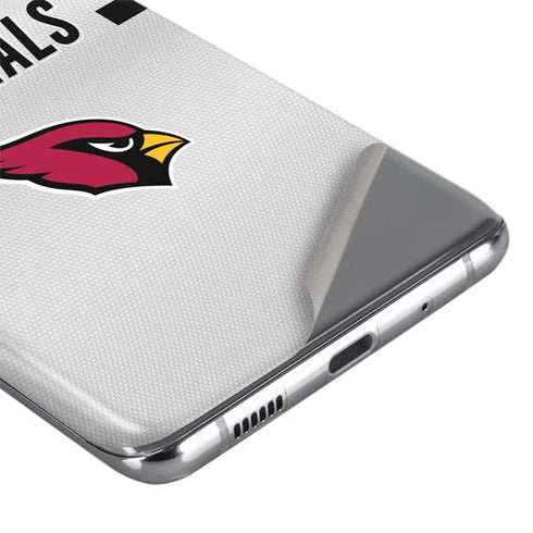 NFL Arizona Cardinals White Striped Galaxy S20 Plus Skin