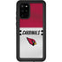 NFL Arizona Cardinals White Striped Galaxy S20 Plus Waterproof Case