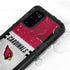 NFL Arizona Cardinals White Striped Galaxy S20 Plus Waterproof Case