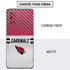NFL Arizona Cardinals White Striped Galaxy S20 Skin