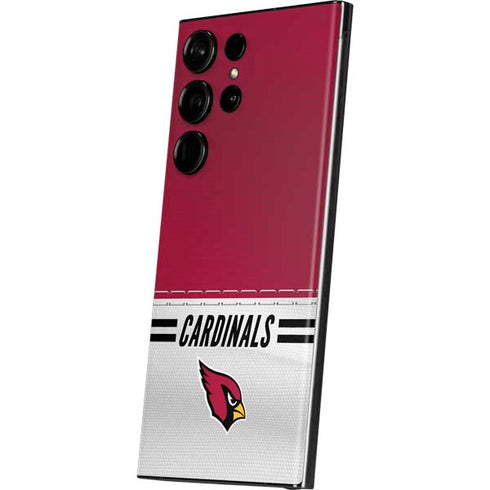 NFL Arizona Cardinals White Striped Galaxy Skins