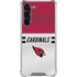 NFL Arizona Cardinals White Striped Galaxy S24 FE Clear Case