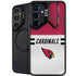 NFL Arizona Cardinals White Striped Galaxy S24 Kickstand Case