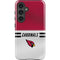 NFL Arizona Cardinals White Striped Galaxy S25 Plus Impact Case