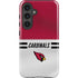 NFL Arizona Cardinals White Striped Galaxy S25 Plus Impact Case