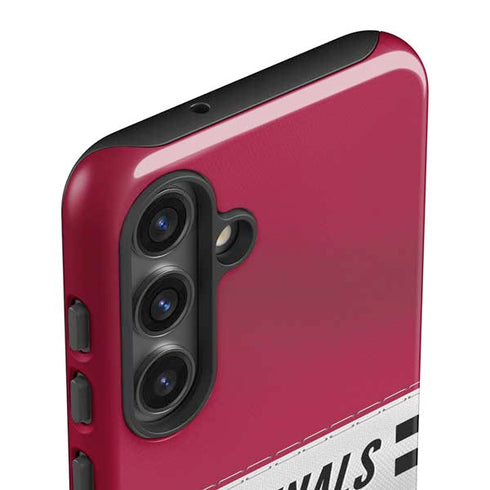 NFL Arizona Cardinals White Striped Galaxy S25 Plus Impact Case