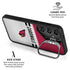 NFL Arizona Cardinals White Striped Galaxy S25 Plus Kickstand Case
