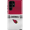 NFL Arizona Cardinals White Striped Galaxy S25 Ultra Impact Case