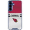 NFL Arizona Cardinals White Striped Galaxy S25 Plus Clear Case