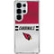 NFL Arizona Cardinals White Striped Galaxy S25 Ultra Clear Case